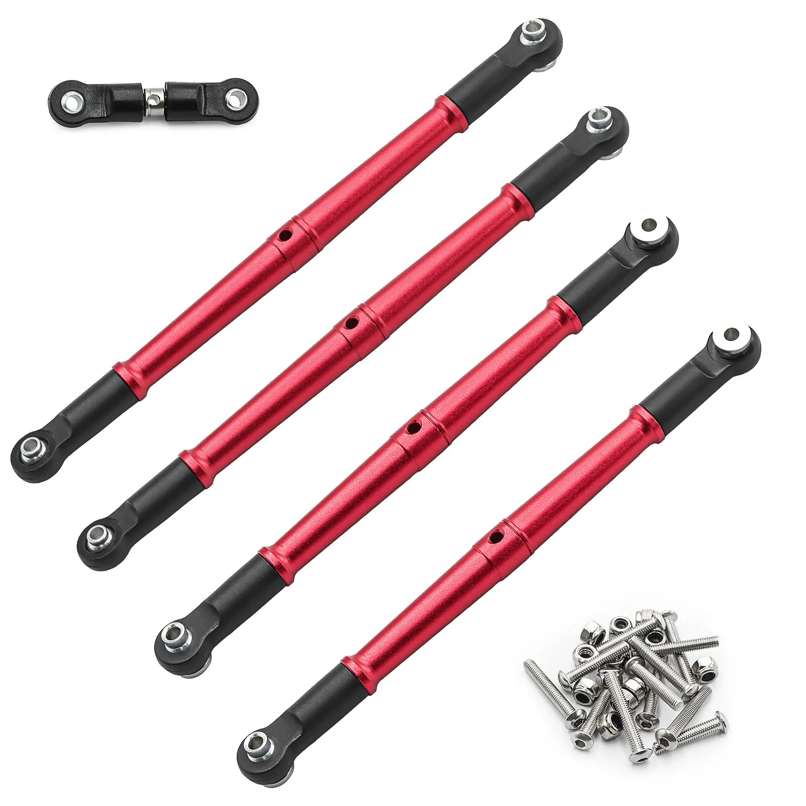 Aluminum Alloy Front and Rear Steering Linkage Set for ARRMA 1/8 KRATON OUTCAST 6S, Steering Linkage Upgrades Part #AR330230