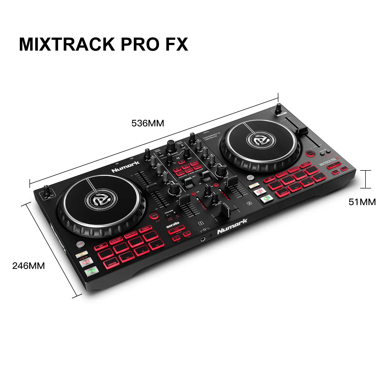 Cyfrowy efekt miksera Numark track pro/platinum FX Kontroler odtwarzacza płyt DJ-skich