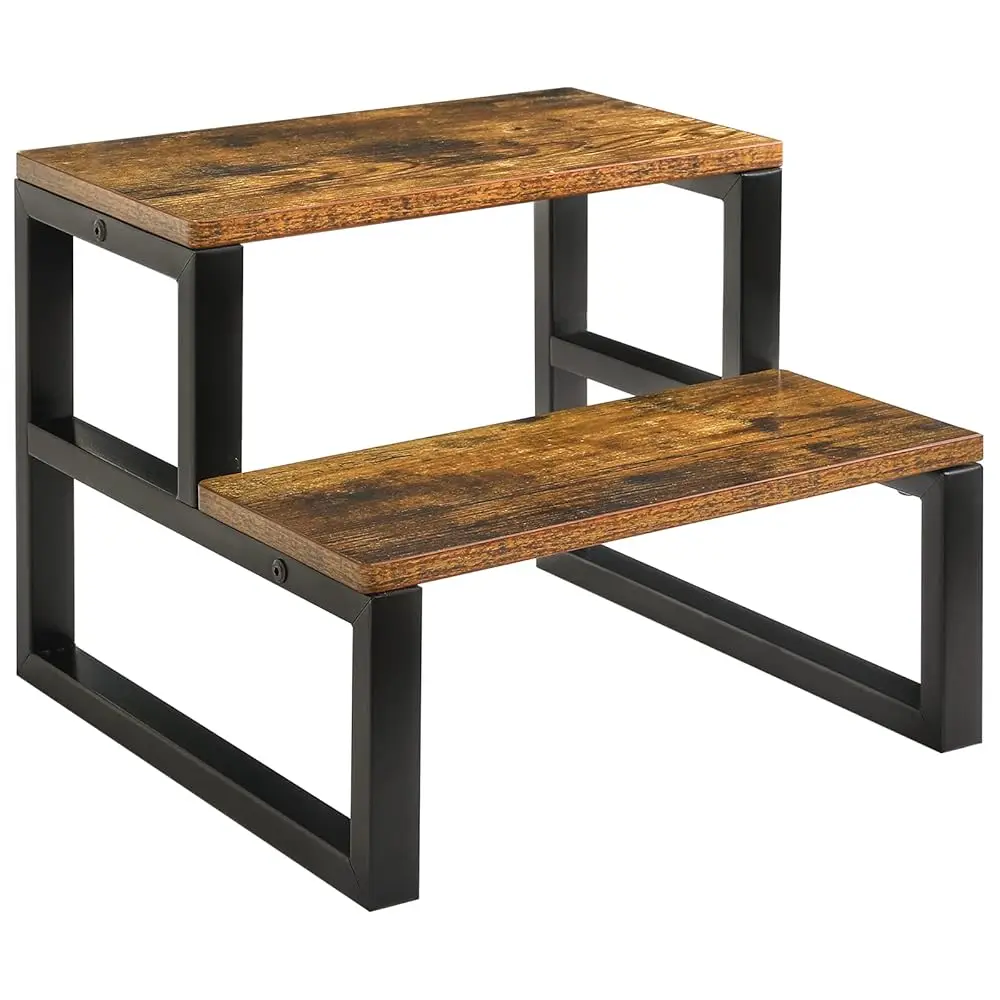 

2-Step Wooden Step Stools For Adults Kids, Heavy Duty Bedside Step Stool With 500 Lbs Acity, Non-Slip Stepping Foot Stool For