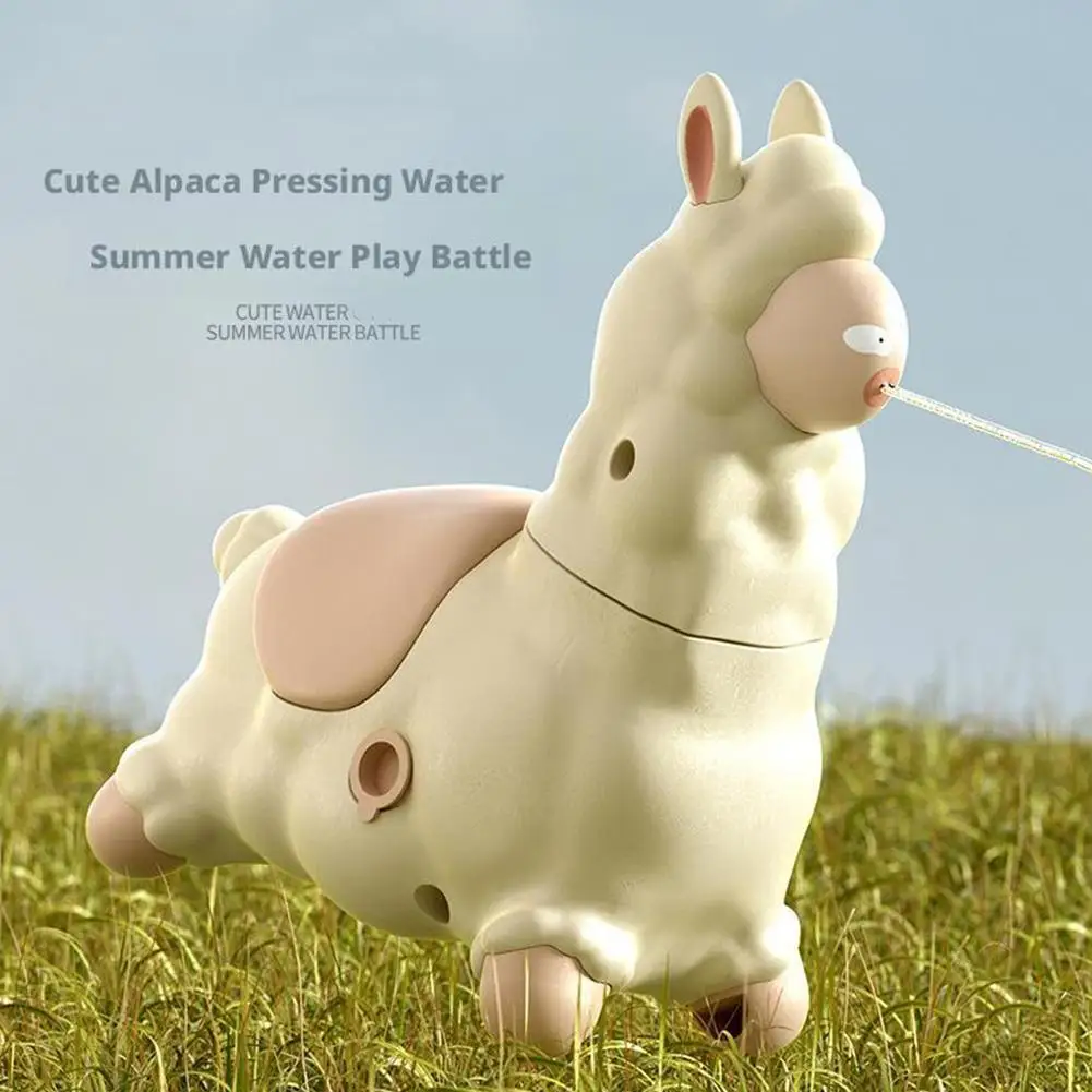 Pistola de agua de Alpaca temblorosa de mano, juguete para niños, rociador continuo de agua para exteriores, juguete creativo para niños y niñas
