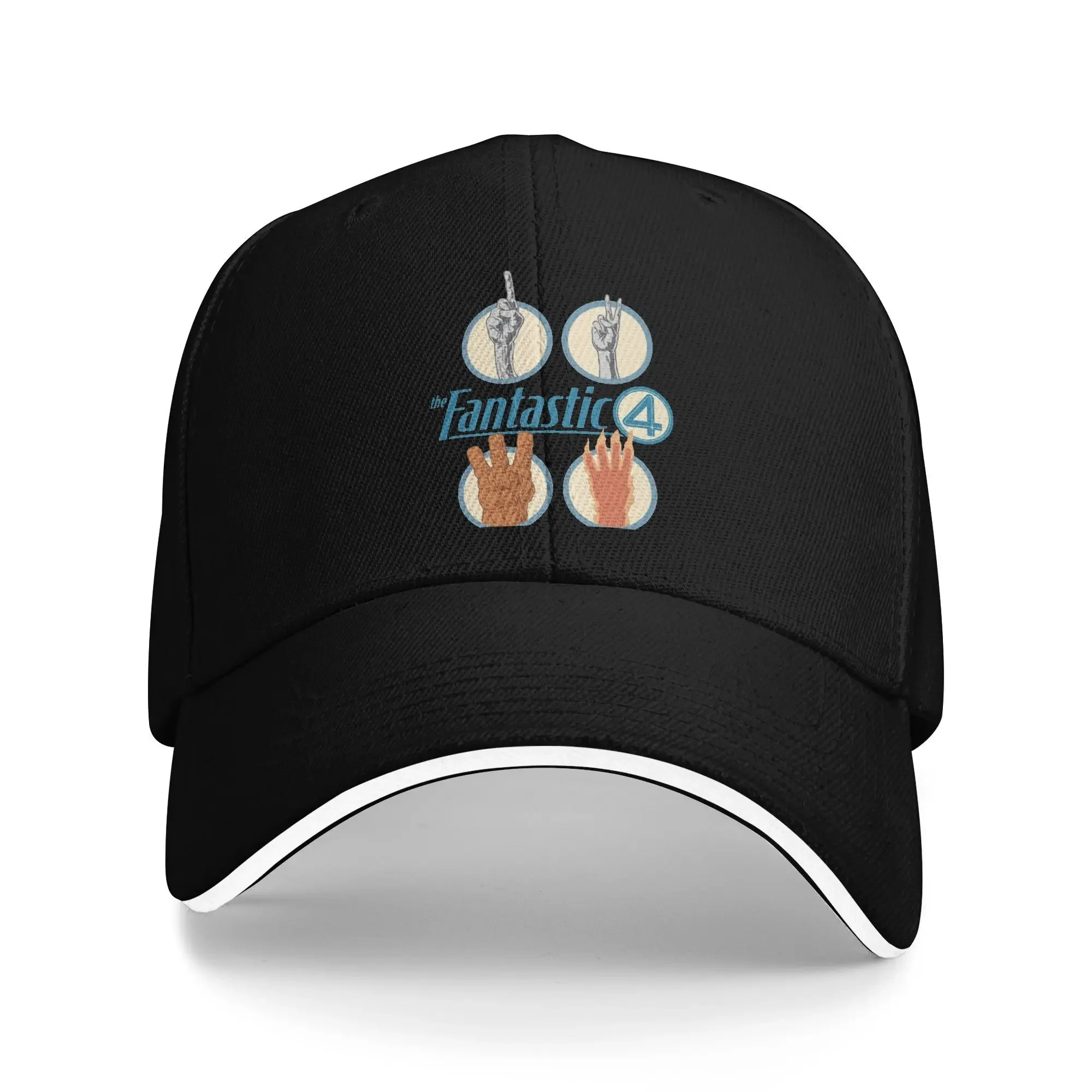 The Fantastic Four First Steps Baseball Cap Tennis Skate Sunscreen Trucker Hat Couple Women Y2k Cool Design Baseball Caps