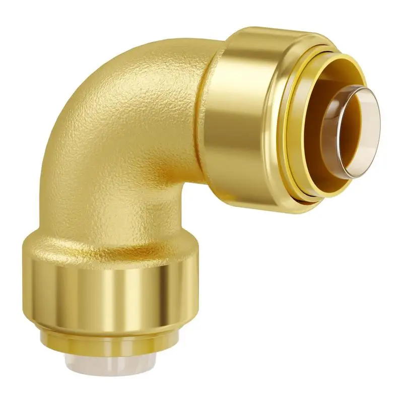 

Pipe Fittings, 1/2" 12PCS Brass Pipe Fittings, Elbow Push-Fit Pipe Connector Brass Air Fittings, Heavy Duty Plumbing Fittings Adapter for Heating/Shower Systems, Water Pipes