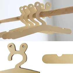 5/10PCS Wooden Baby Clothes Hanger DIY Creative Room Decoration Kids Clothes Drying Storage Children Organizer Clothing Hanger