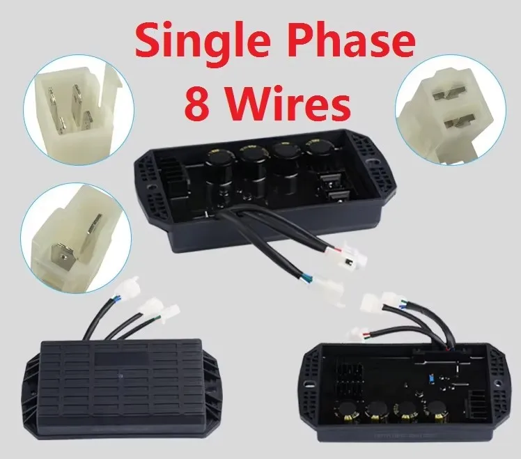 จัดส่งฟรี 1 เฟสเฟส 3 เฟส 3 เฟสเครื่องกําเนิดไฟฟ้าเบนซิน 8kW 10kW AVR ปรับแรงดันไฟฟ้าอัตโนมัติ 10 สาย