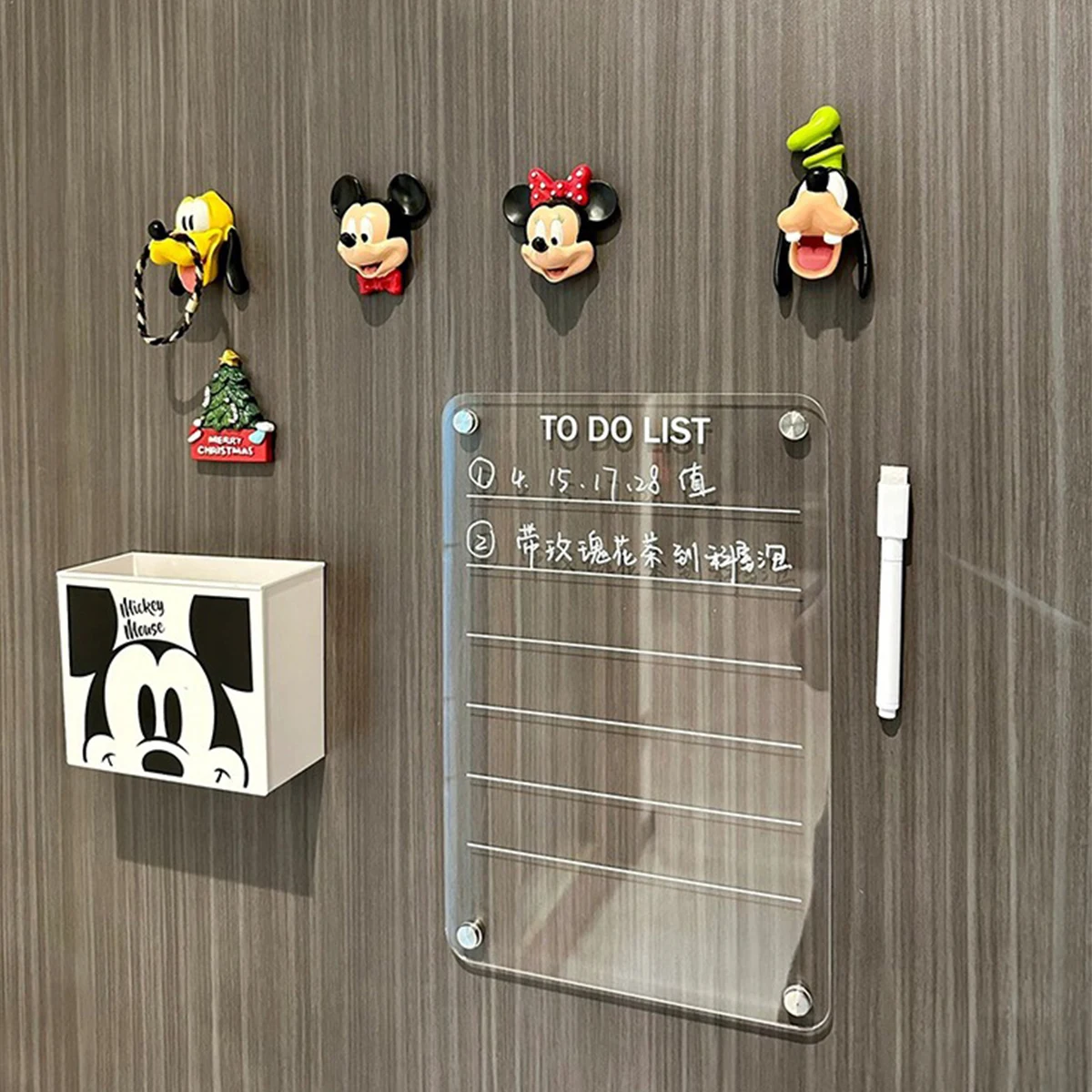 Magnetic Transparent Display Board Message Board Acrylic Weekly and Monthly Plan Board Reusable, Home Business Office Supplies