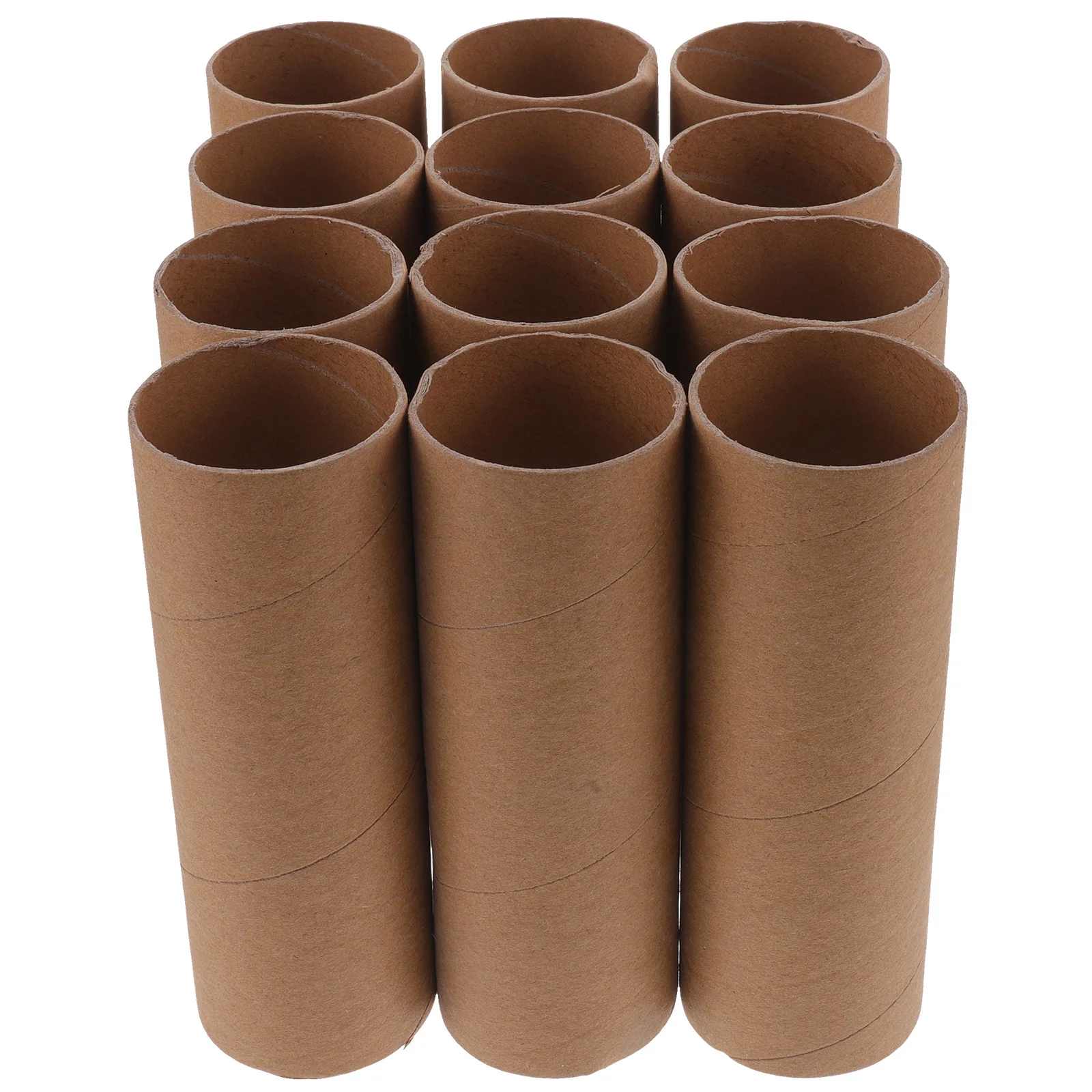 

12Pcs Paper Roll Tubes Brown Cardboard DIY Crafts Making Material for Kids Creative Classroom Handmade Art Projects