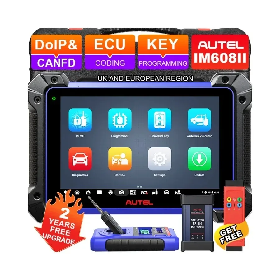 Professional autel Im608 II  Im608pro 2 Free G-BOX3 Locksmith Tools Key Programmer Scan OBD2 Vehicle Diagnostic Scanner Tool