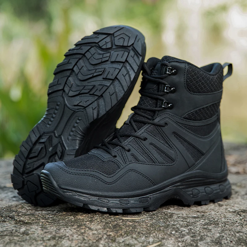 

Men's Hiking Work Boots Non-Slip Lightweight Waterproof Outdoor Durable Shoes Outdoors Breathable Desert Boots