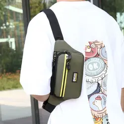 Waterproof Multifunctional Waist Bag Large Capacity Anti Theft Men Crossbdoy Chest Bag Adjustable Wear-resistant