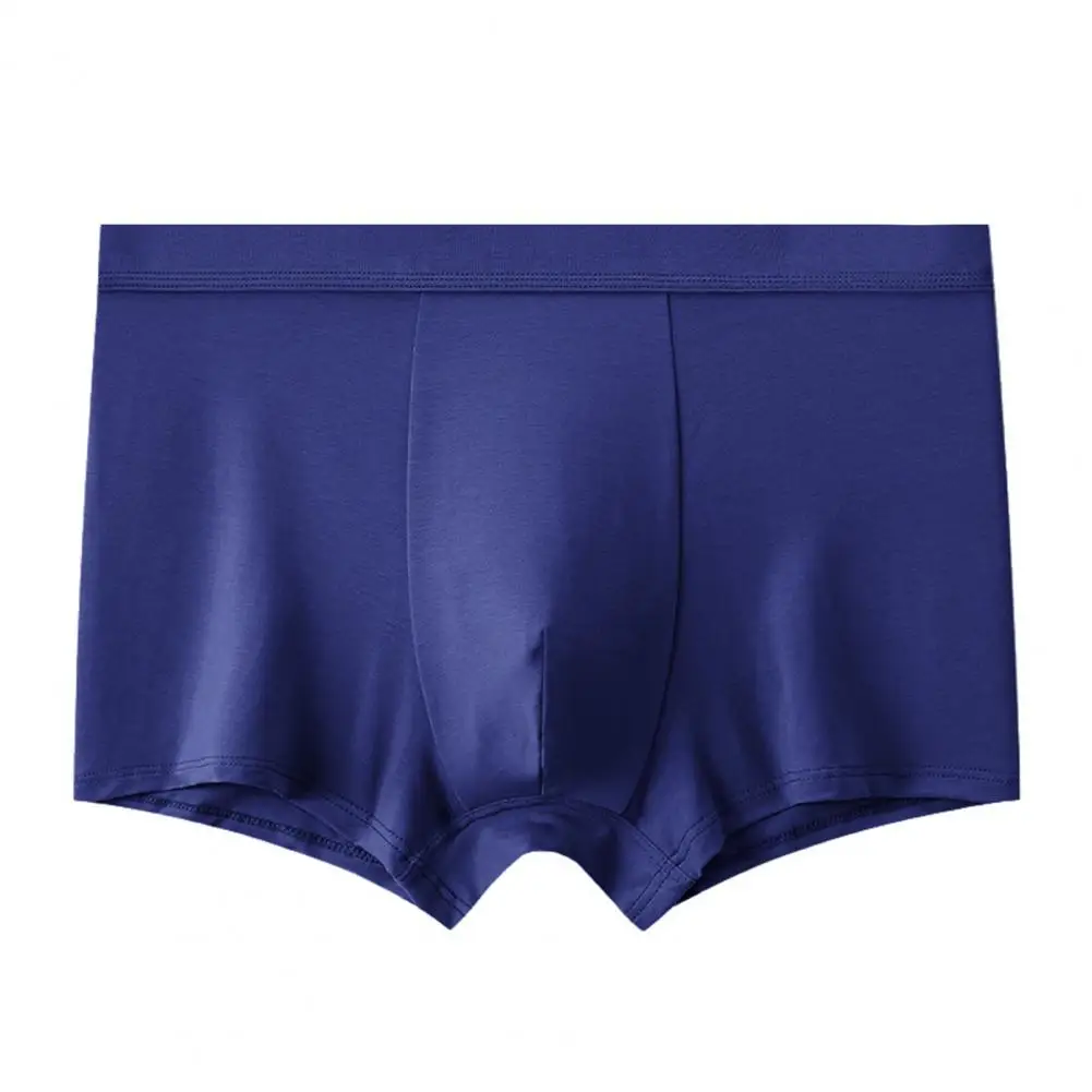 

Mens Underwear Moisture Wicking Solid Color Boxers Briefs Summer Cool Breathable Quick-Dry Adults Trunks Slim Fit Boxers 2026