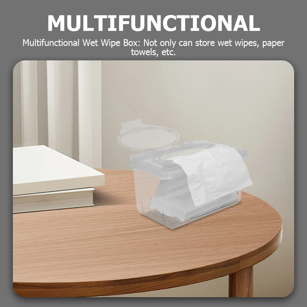 2Pcs Reusable Baby Wipes Dispenser Nursery Moisture Proof Wipe Container Holder for Home Bathroom Wipes Dispenser