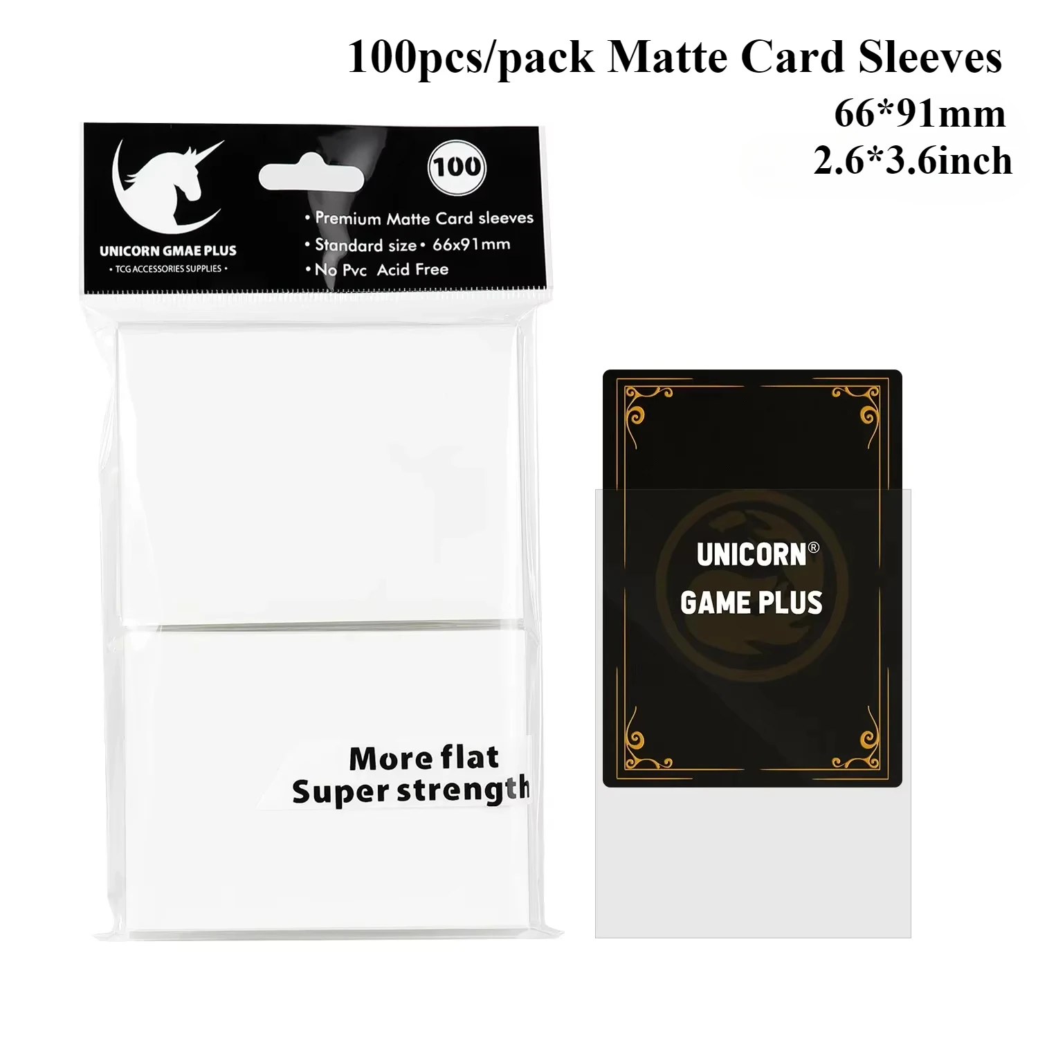 100PCS 66x91mm Matte Standaard Maat Kaart Mouwen TCG Trading Cards Protector Voor Tarot Shield Bordspellen magische Cover PKM