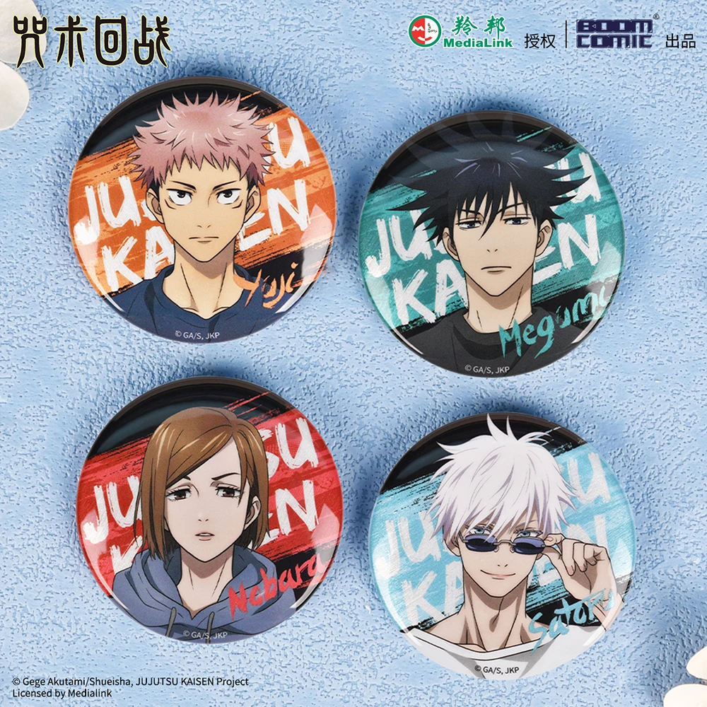 

Animation Jujutsu Kaisen Sportswear Series Satoru Gojo Itadori Yuji Fushiguro Megumi Kugisaki Nobaraexquisite Tinplate Badge