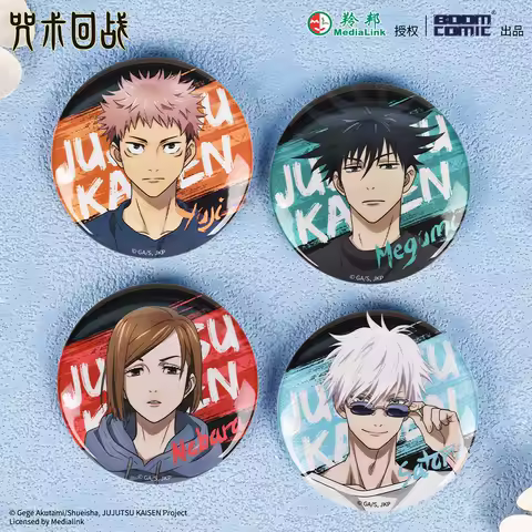 Animation Jujutsu Kaisen Sportswear Series Satoru Gojo Itadori Yuji Fushiguro Megumi Kugisaki Nobaraexquisite Tinplate Badge