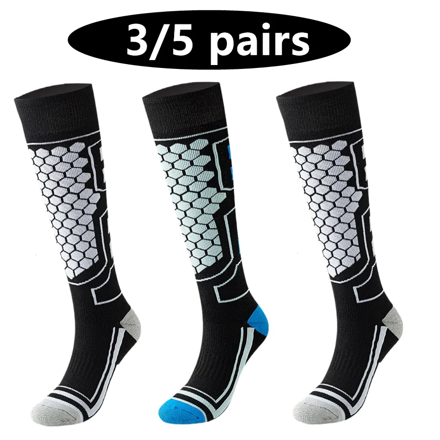 Thermal Sock Winter - Meias térmicas para snowboard, 3/5 pares,