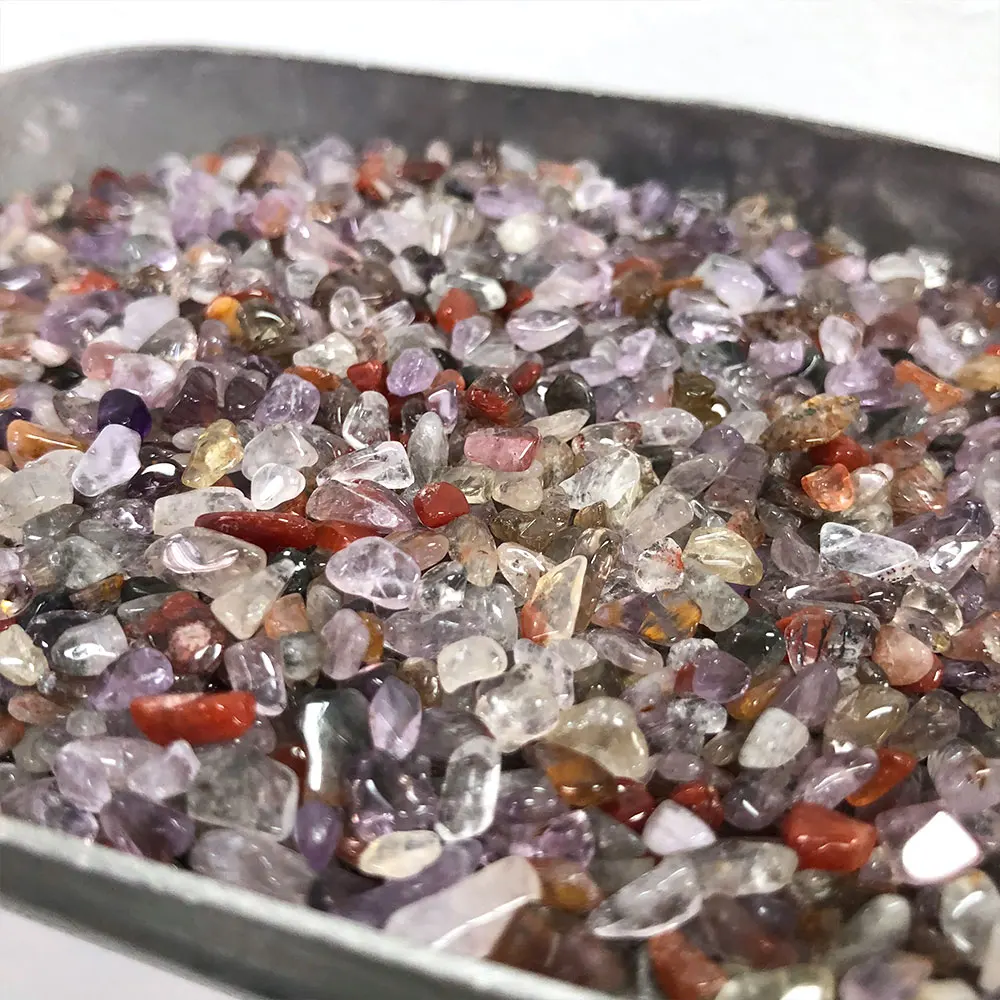 Auralite23 Natural Stone Crystals Mini Chips Crystal Stones Gravel Minerals Quartz Gemstones Home Decoration Aquarium Fish Tank