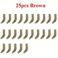 25pcs Brown