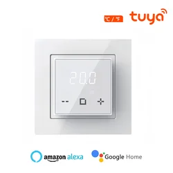 MAXKOSKO-Termorregulador Tuya Smart Home, Wi-Fi, termostato piso quente, aquecimento elétrico, controlador de temperatura, Alexa, Google Home