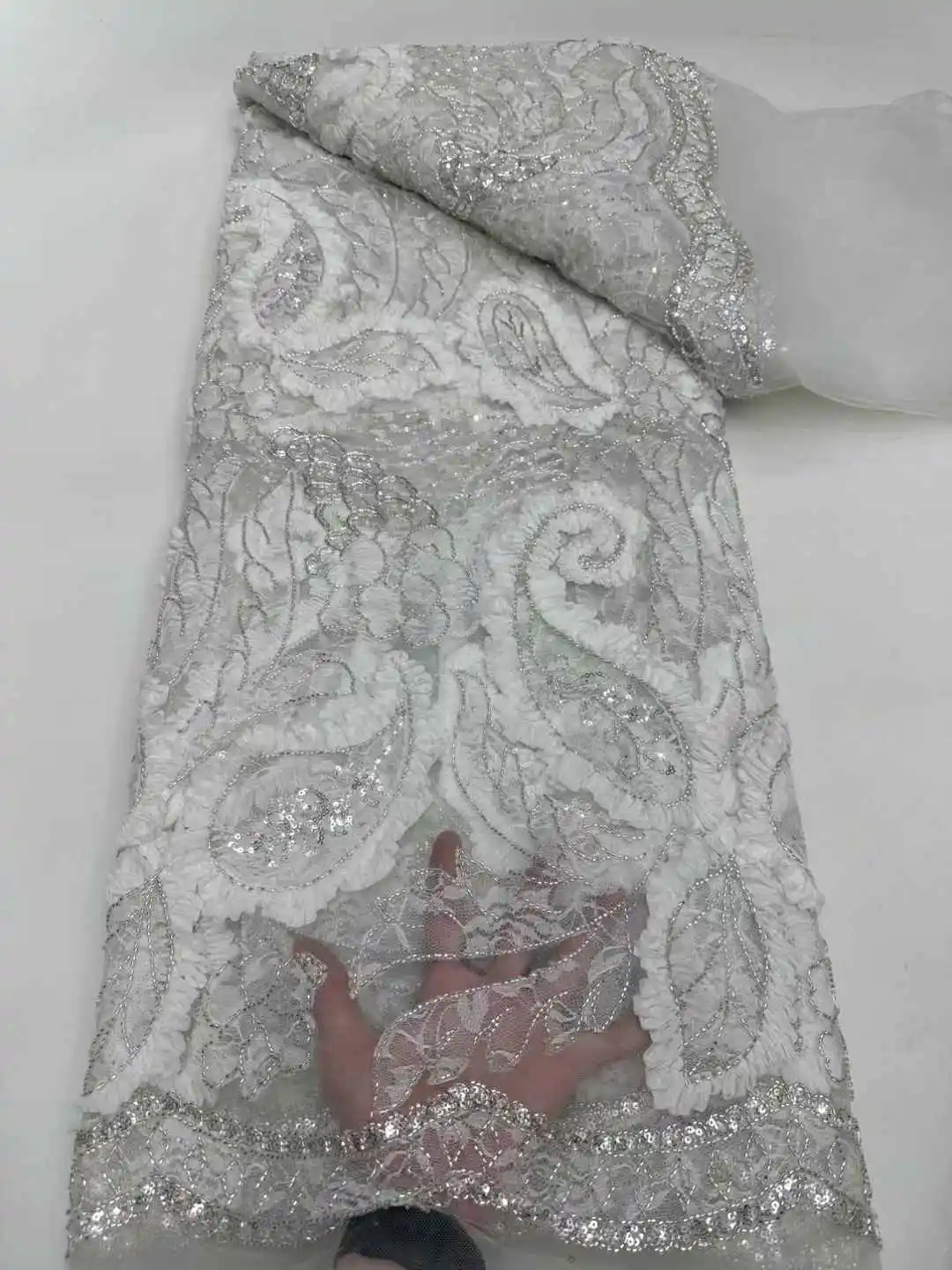 أفريقيا النيجيري مطرز الفرنسية شبكة الدانتيل مع الترتر جودة عالية 2025 التطريز الدانتيل الترتر الدانتيل لفساتين الزفاف النساء