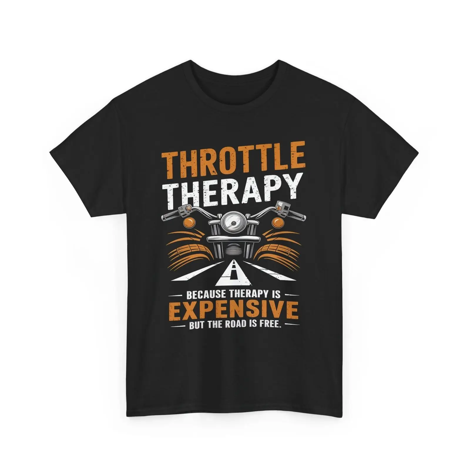 Throttle Therapy T-Shirt - Birthday Gift for Bikers Who Love the Road