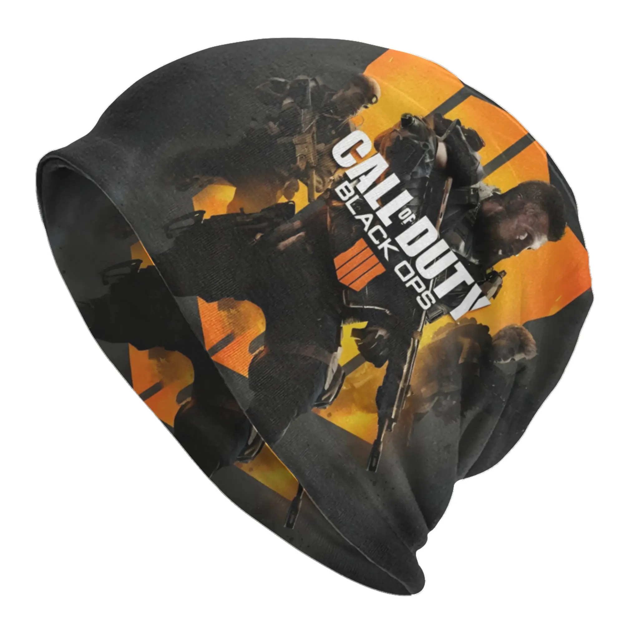 C-Call of D-Duty B-Black O-Ops Shooting Game Skullies Beanies Caps Men Women Unisex Winter Warm Knit Hat Adult  Bonnet Hats