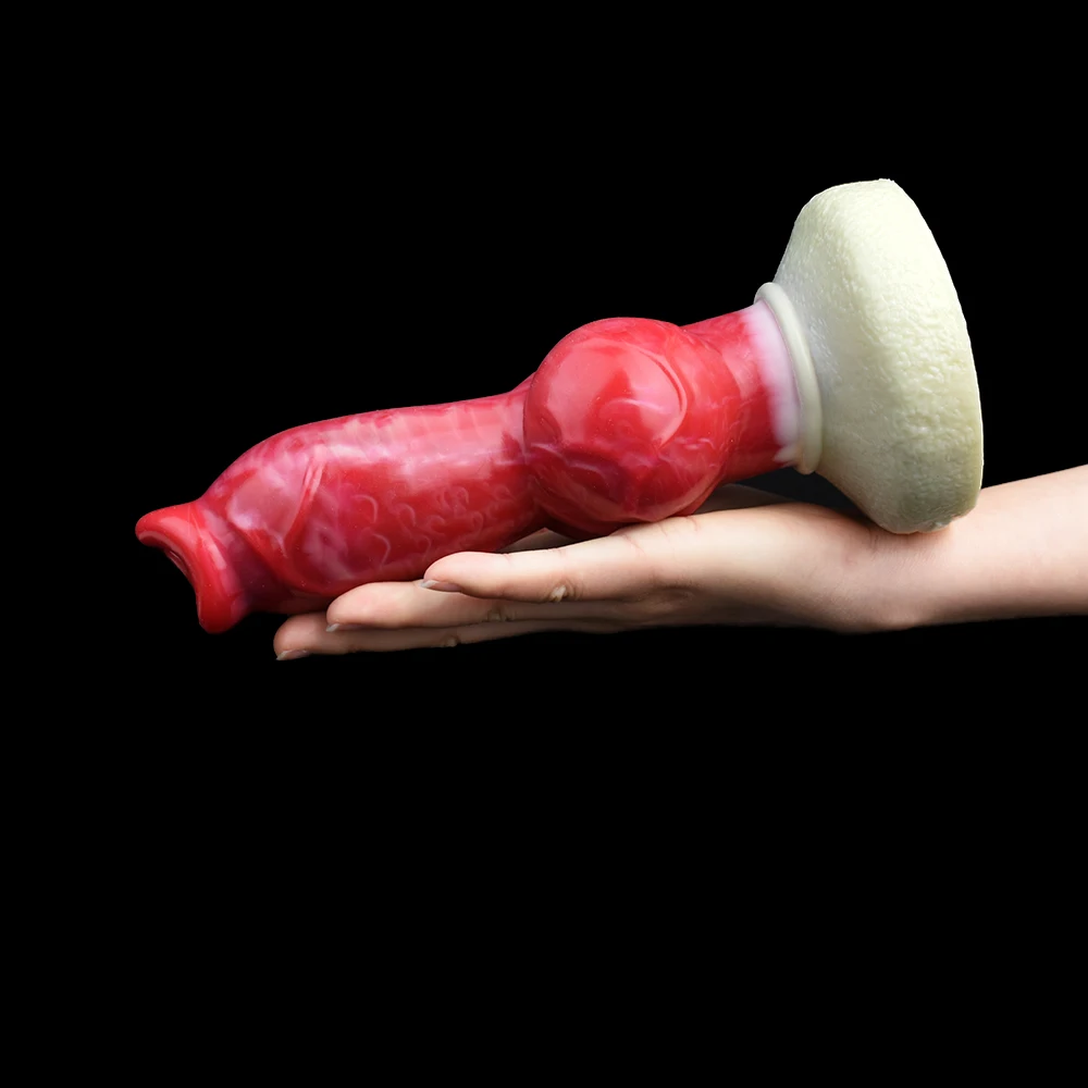 LUUK New Animal Dog Vibrating Dildo With Knot Soft Silicone Prostate Massager For Women Anus Stimulate Fake Wireless Vibrator