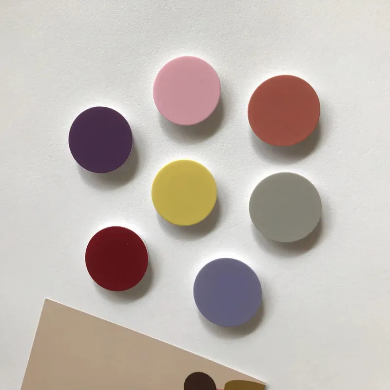 Support de téléphone portable de couleur unie de haute qualité, accessoire de téléphone portable circulaire, support rétractable et pliable, 1 à 10 pièces