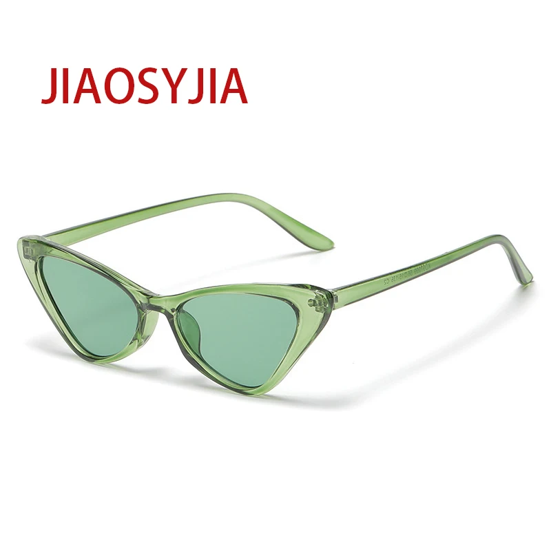 

Vintage Women Sunglasses Small Frame Luxury ​Lady Retro Cat Eye Sun Glasses Brand Designer Transparent Ocean Eyewear For Femal