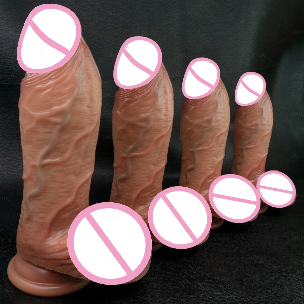 Consolador enorme Flexible con ventosa, silicona súper suave, pene grande, punto G, juguete sexual StrapOn para mujeres y hombres, producto de placer lesbico
