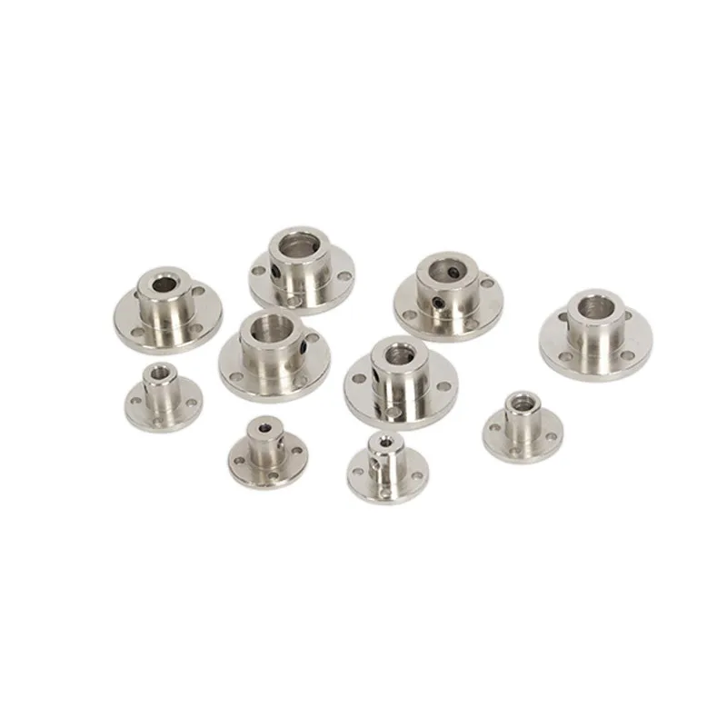 Rigid Flange Coupling 3/4/5/6/8/10/11/12mm Bore for Guide Shaft Support Motor Shaft Connection
