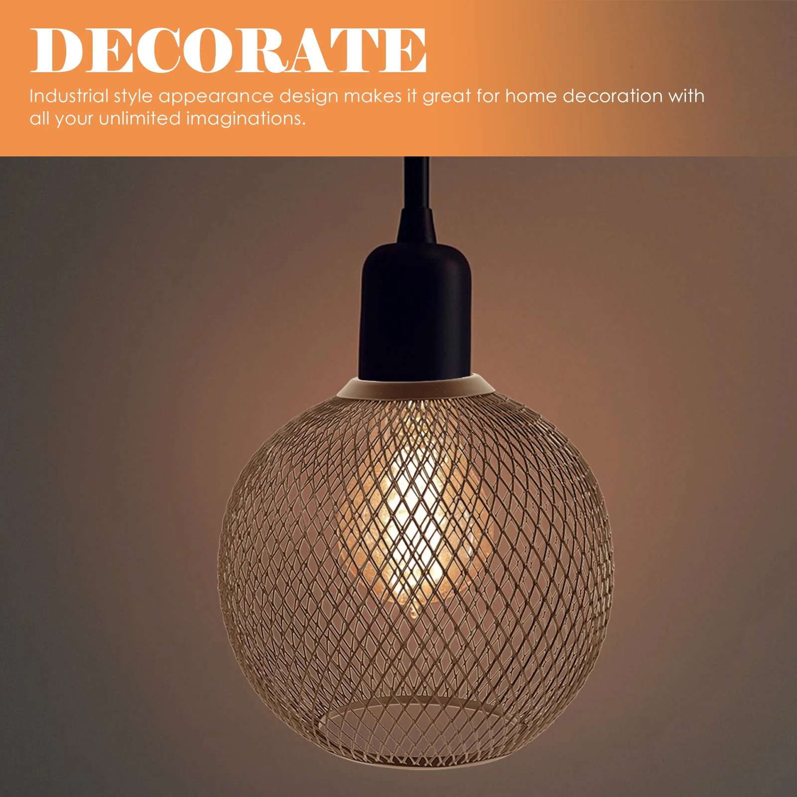 

1Pcs Premium Iron Lampshade Hollow Design Replacement Cover for Pendant Lights