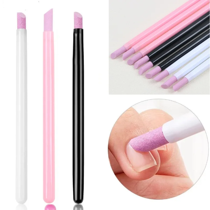 1/5 قطعة رسومات أظافر الكوارتز طحن القلم مقص بشرة الأظافر مزيل الجلد الميت UV هلام البولندية مانيكير عصا الملفات اكسسوارات أدوات