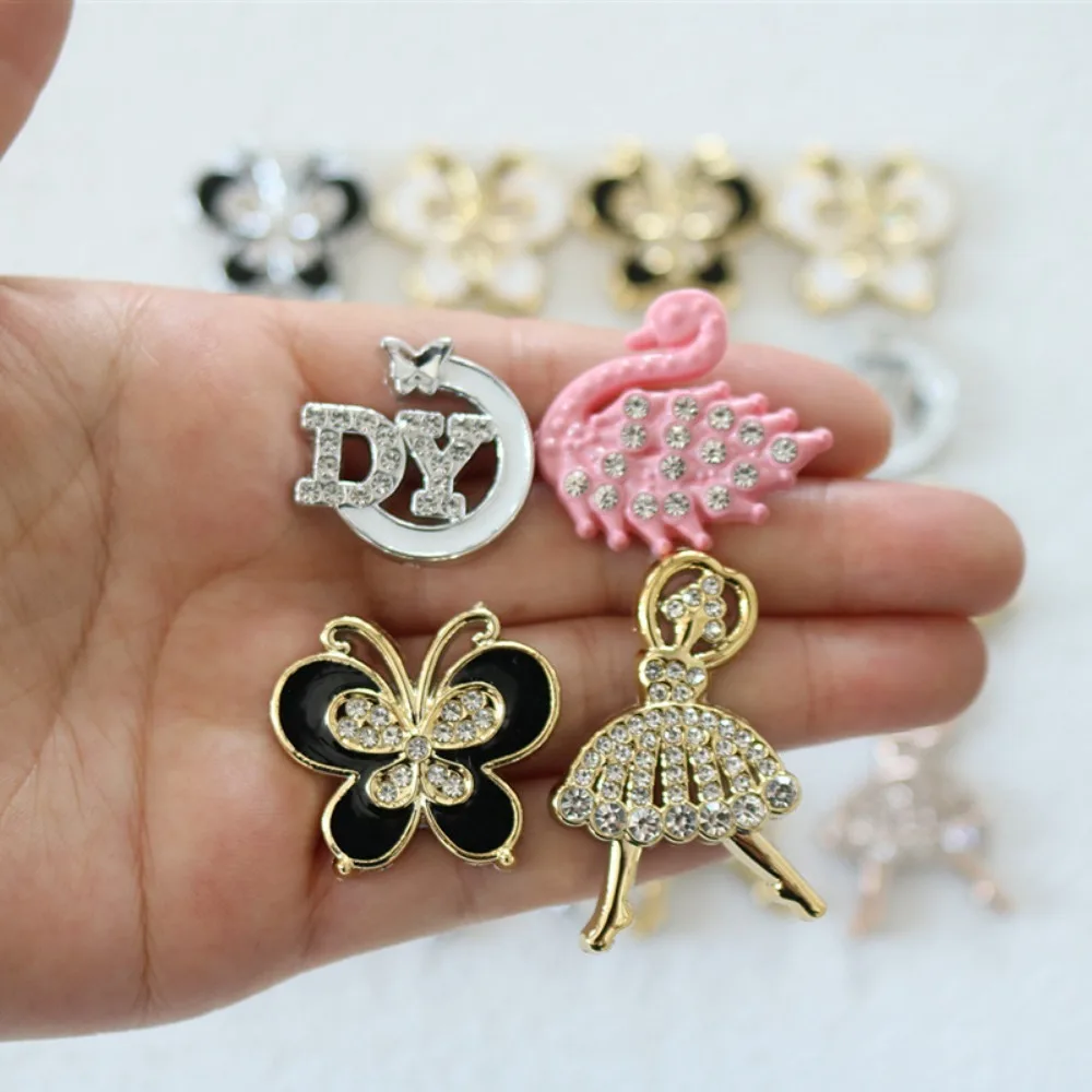 10pcs Cute Cartoon Kawaii butterfly swan Series Flat Back Resin DIY Scrapbooking Embellishments Cabochons Decoration Accessories