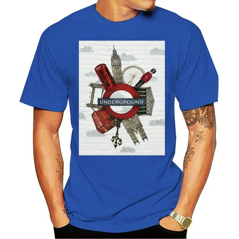 Мужская футболка с круглым вырезом, футболка с принтом лондонского города Биг Бен, Новое поступление 2018