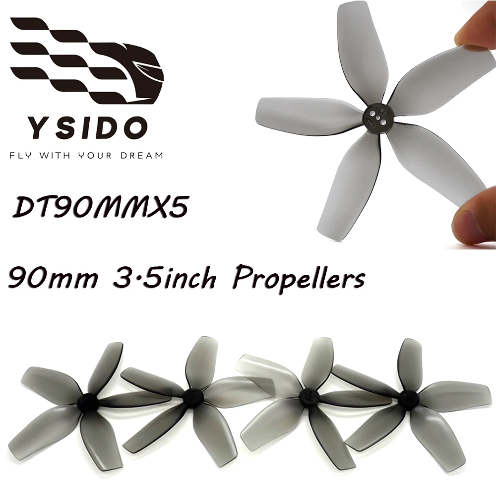 

2/4/6 пар DT90MMX5 90 мм 3,5-дюймовые пропеллеры 5-лопастной вал 1,5 мм для RC FPV гоночных дронов самолет Фристайл Cinewhoop DIY RC Запчасти