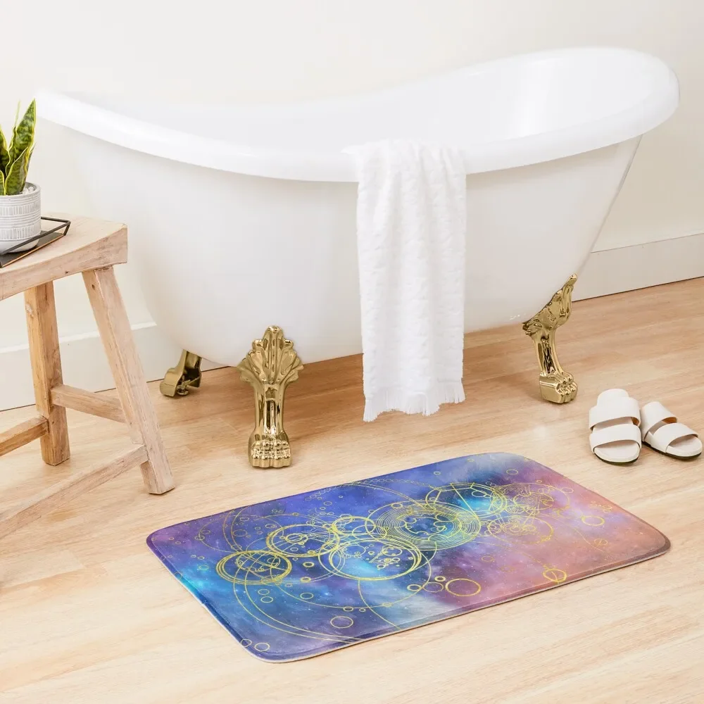 

Time Lord Writing (vortex hues) Bath Mat Rugs Living Room Foot Bathroom Showers Mat
