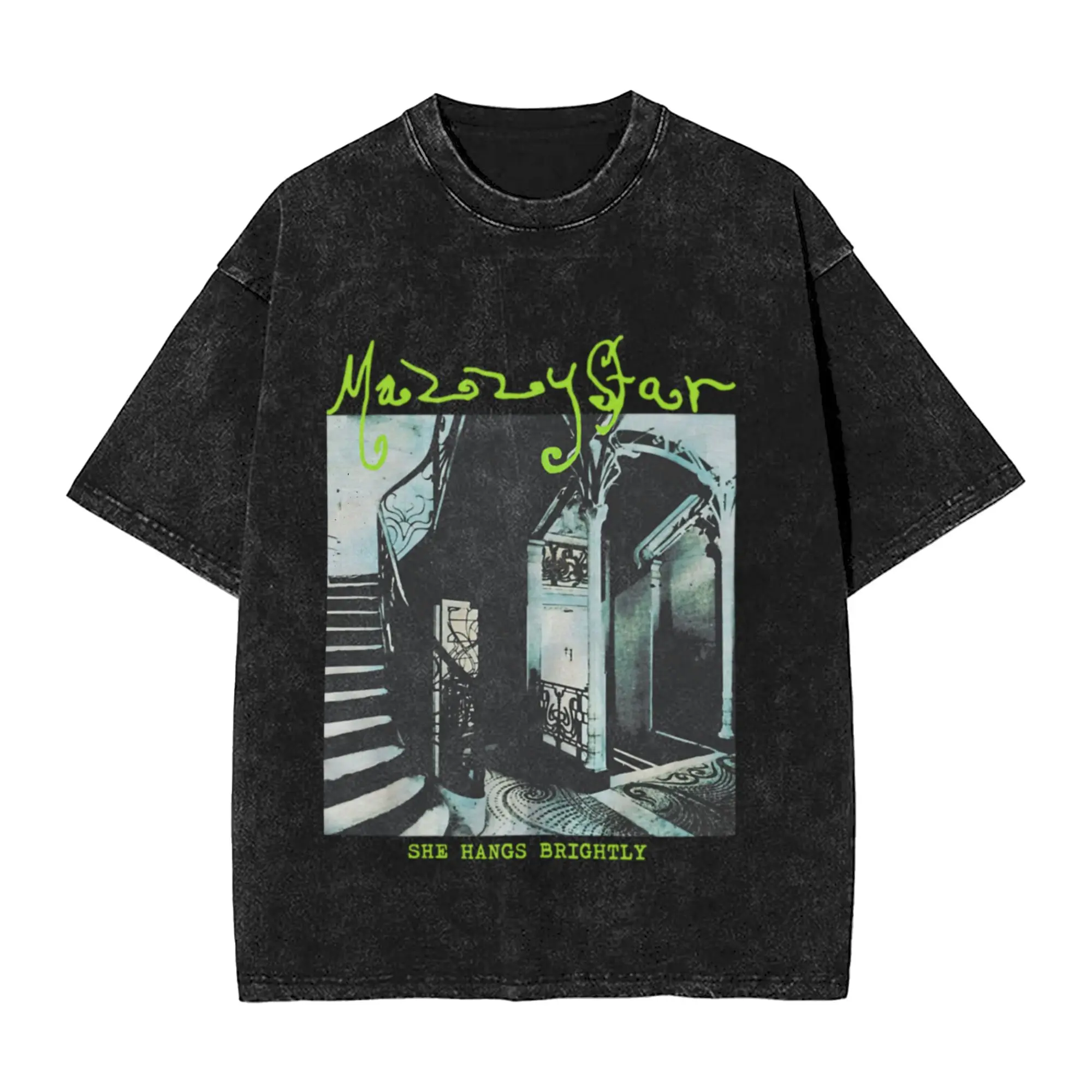 Mazzy Star She Hangs Brightly Unique Stylish A Washed T Shirt Men's Women's Oversized Cotton Tees Tops