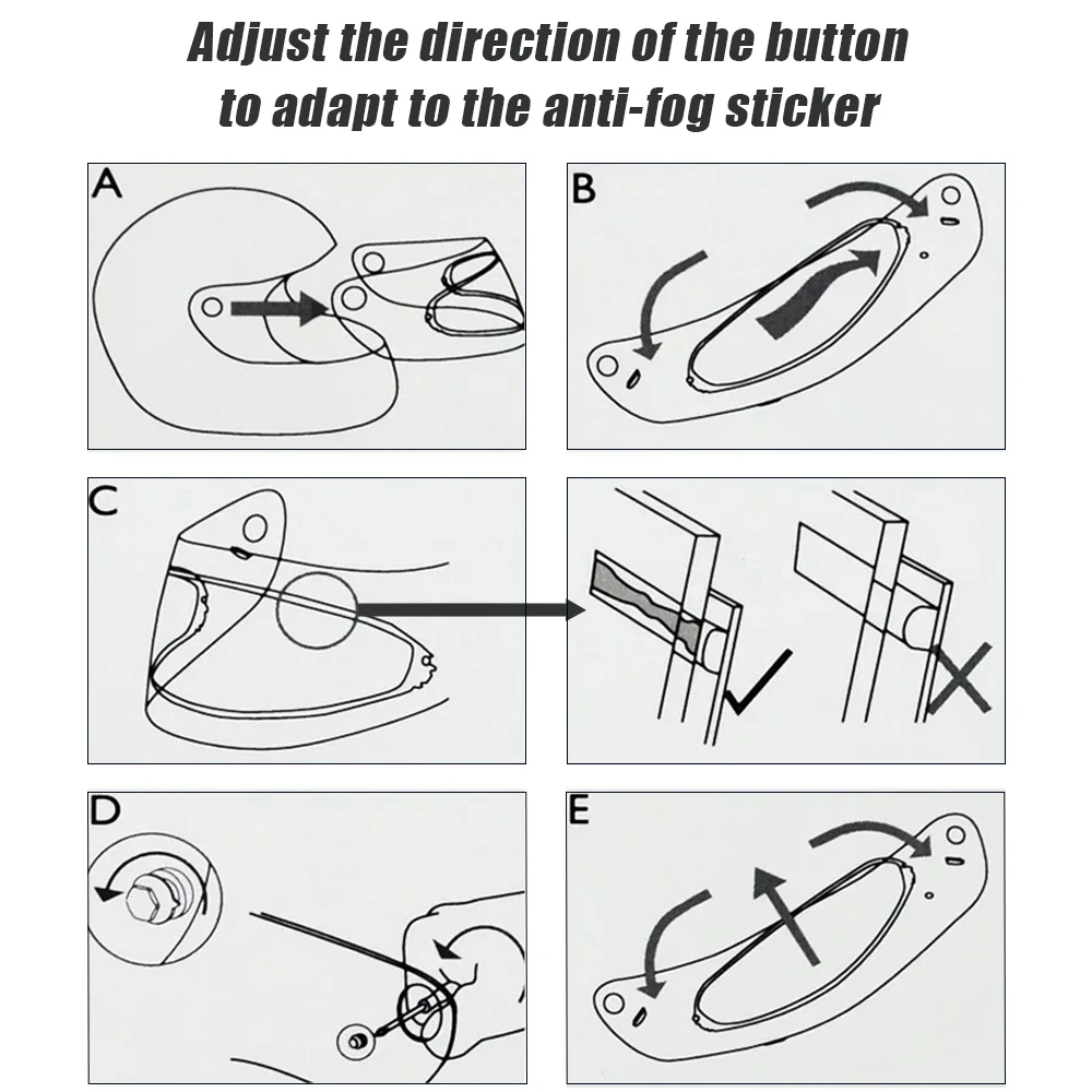 For AGV K5 K3SV K1 Helmets Anti Fog Sticker Motorcycle Helmet Accessories Anti Fog Film K5 Motorcycle Helmet
