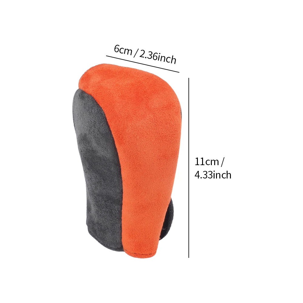 Car Shift Handle Suede Cover Non-Slip Wear-resistant Shift Knob Decor Protective Cover Universal Car Interior Accessories