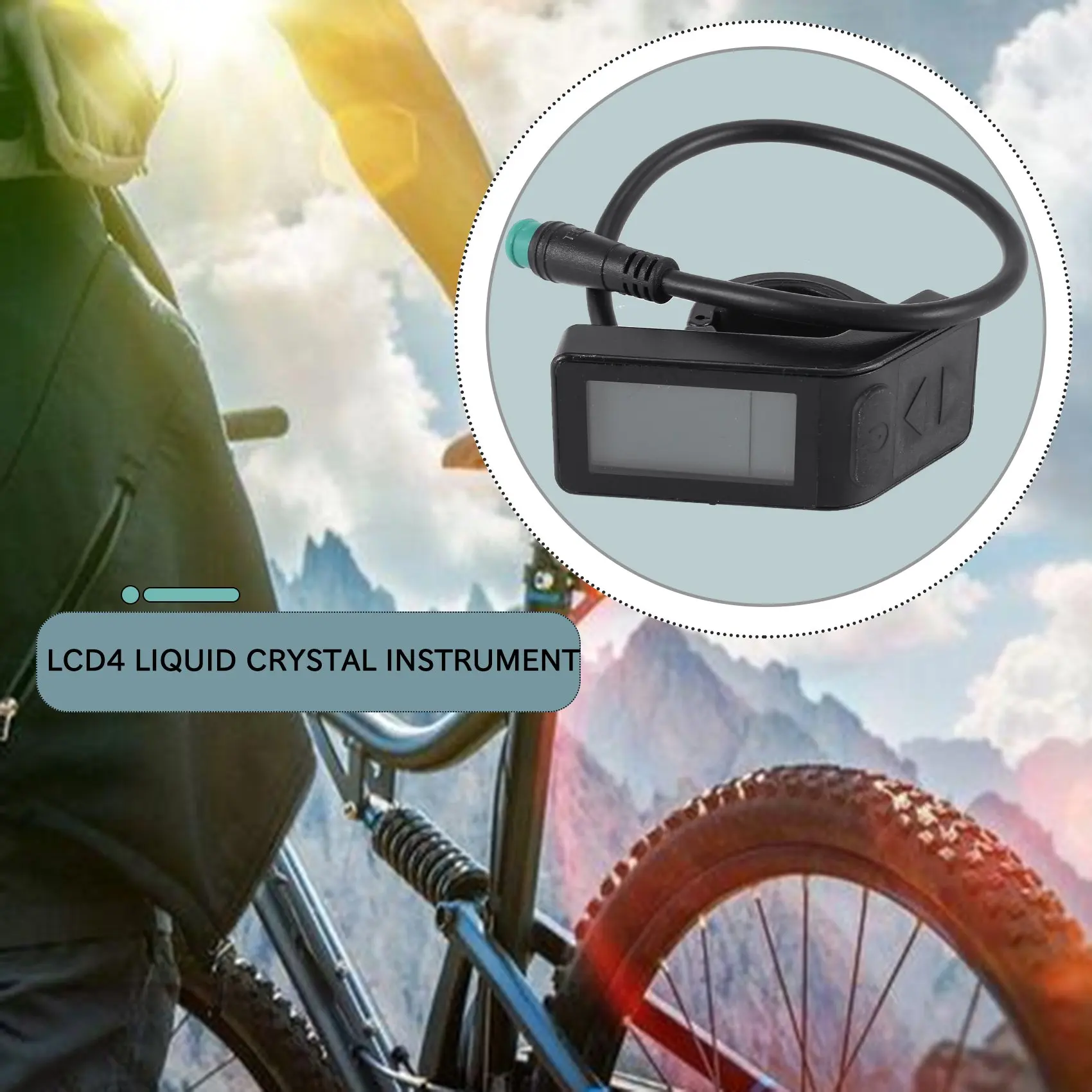 Ebike Display 24V/36V/48V KT LCD4 Mini Display Waterproof Bike Controller Kits for KT Controller image 5