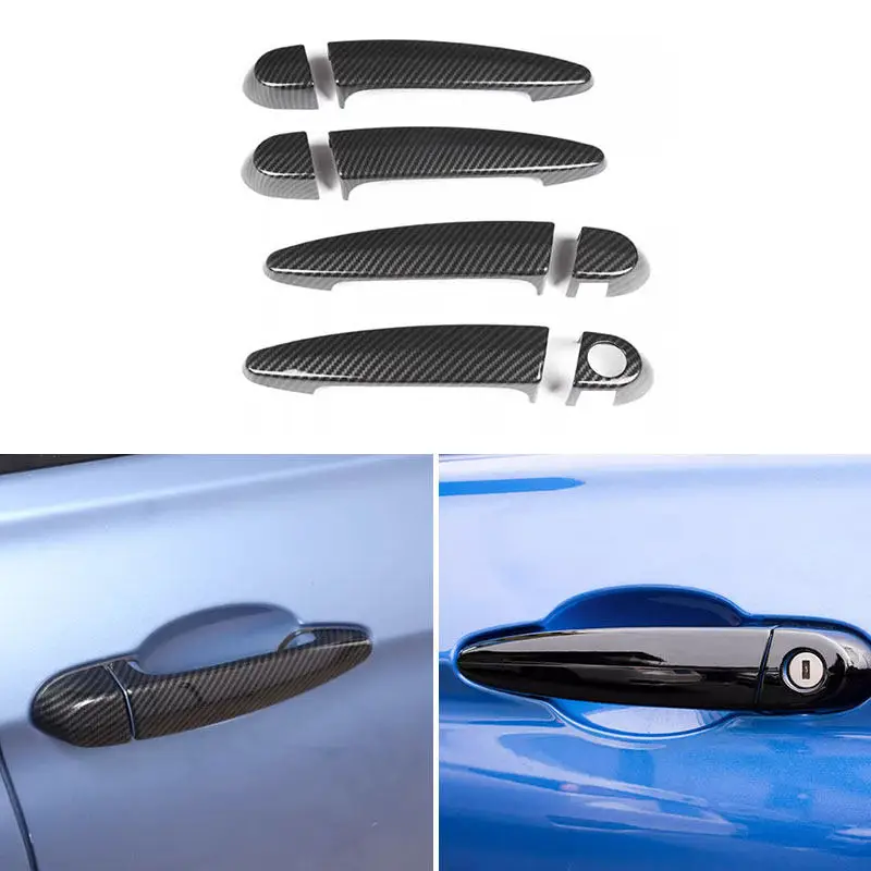 ABS Car Outer Door Handle Pull Cover Protective Trim For BMW F20 F30 E90 E92 E93 X1 E84 X3 X4 F25 F26 X5 X6 E70 E71 2008-2014