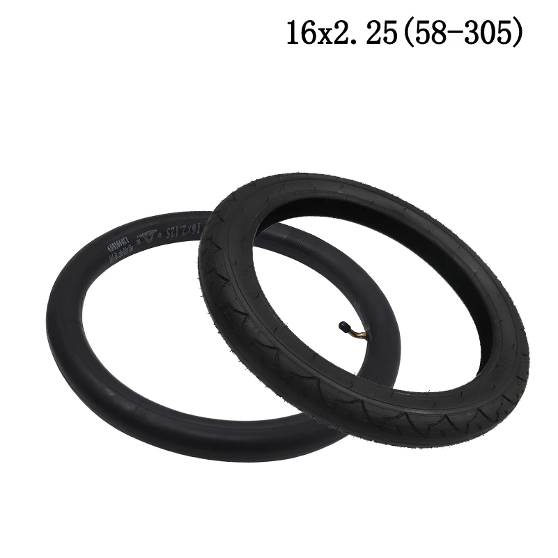 

Good Quality electric Electric Bicycle inner outer Tires 16x2.25 (58-305) Bicycle, for 16 inch bicycle tires