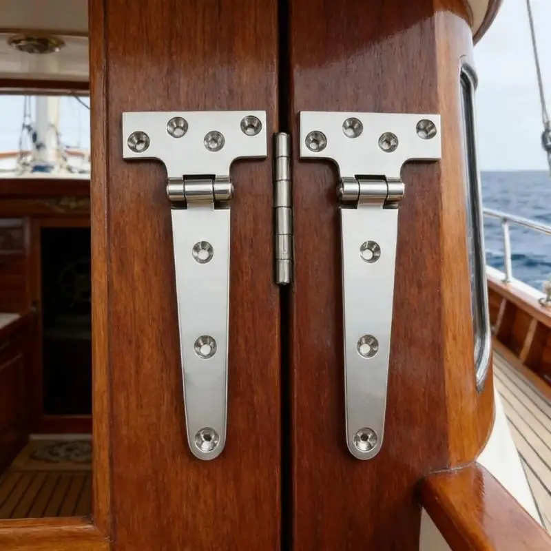 Stainless T Hinge For Ship Window And Engine Covers Easy Installation Hinge
