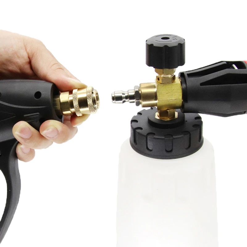 High Pressure Car Washing Machine Water  1/4 Quick Connector Foam Pot Conversion Inner And Outer Wire M14