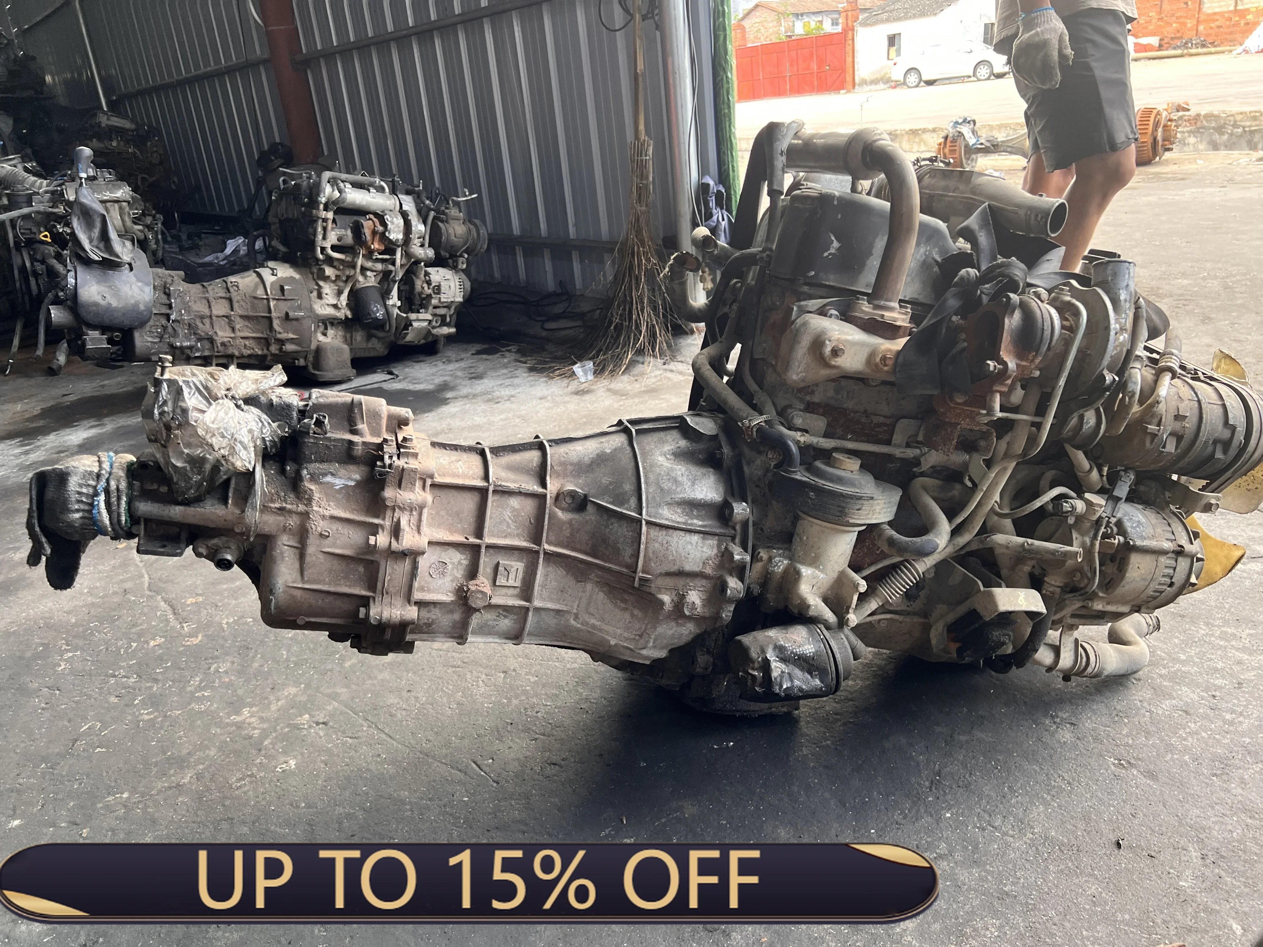 

HOT-Best Price Used Diesel Engine 2.8L 4JB1T Engine With Manual Gearbox For Isuzu