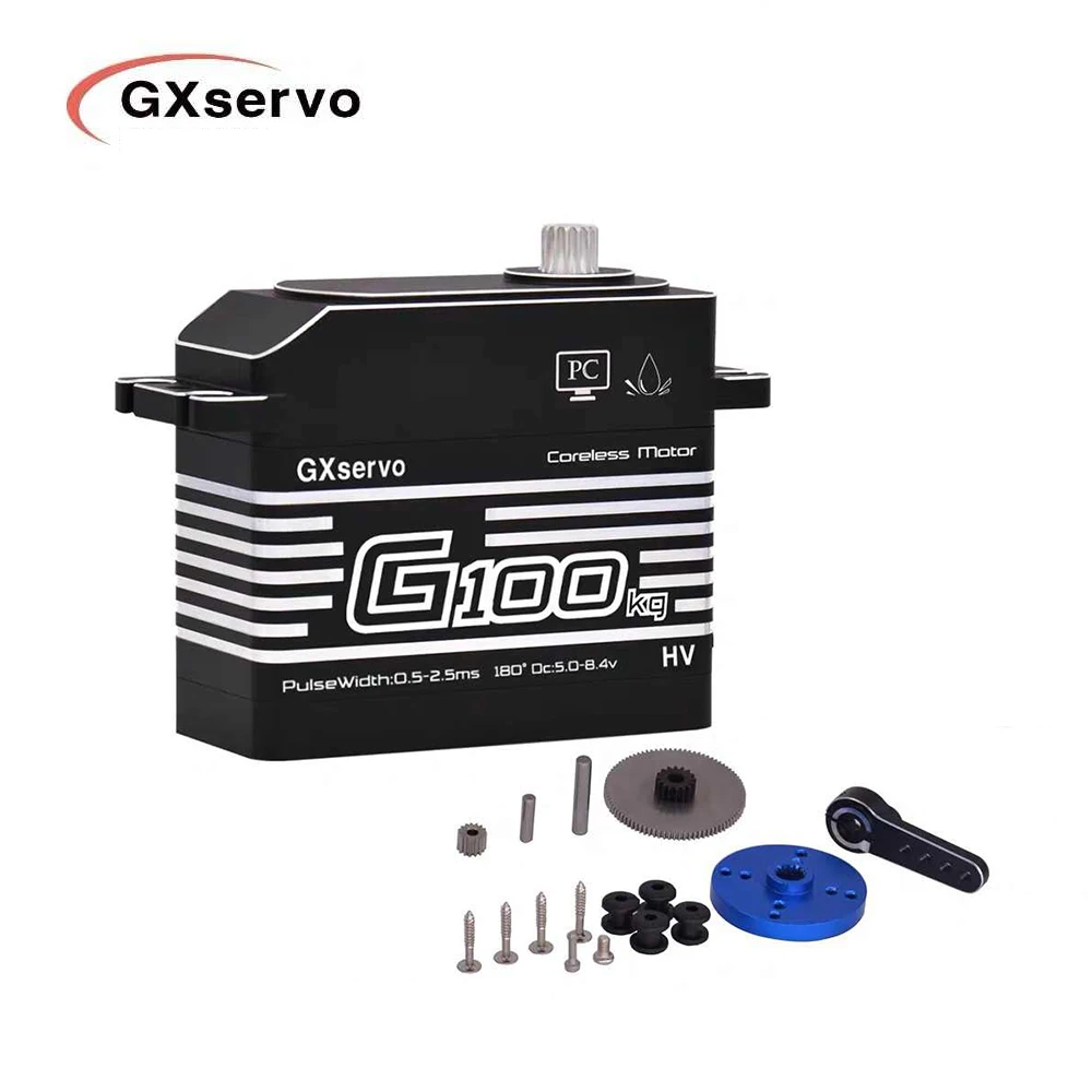 GX GXservo 100kg servo digital de grande torque BAJI 1/5 servo de carro 0236 caminhão de óleo direção ROVAN