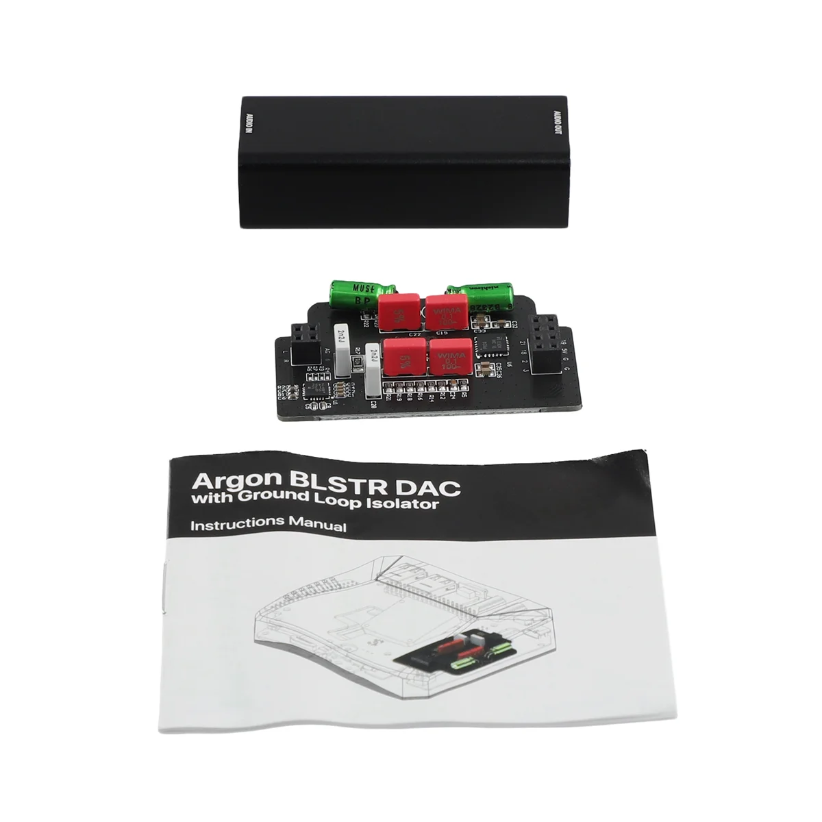 Aislador de bucle de tierra para Raspberry Pi 5, argón BLSTR DAC, solo argón V3 adicional