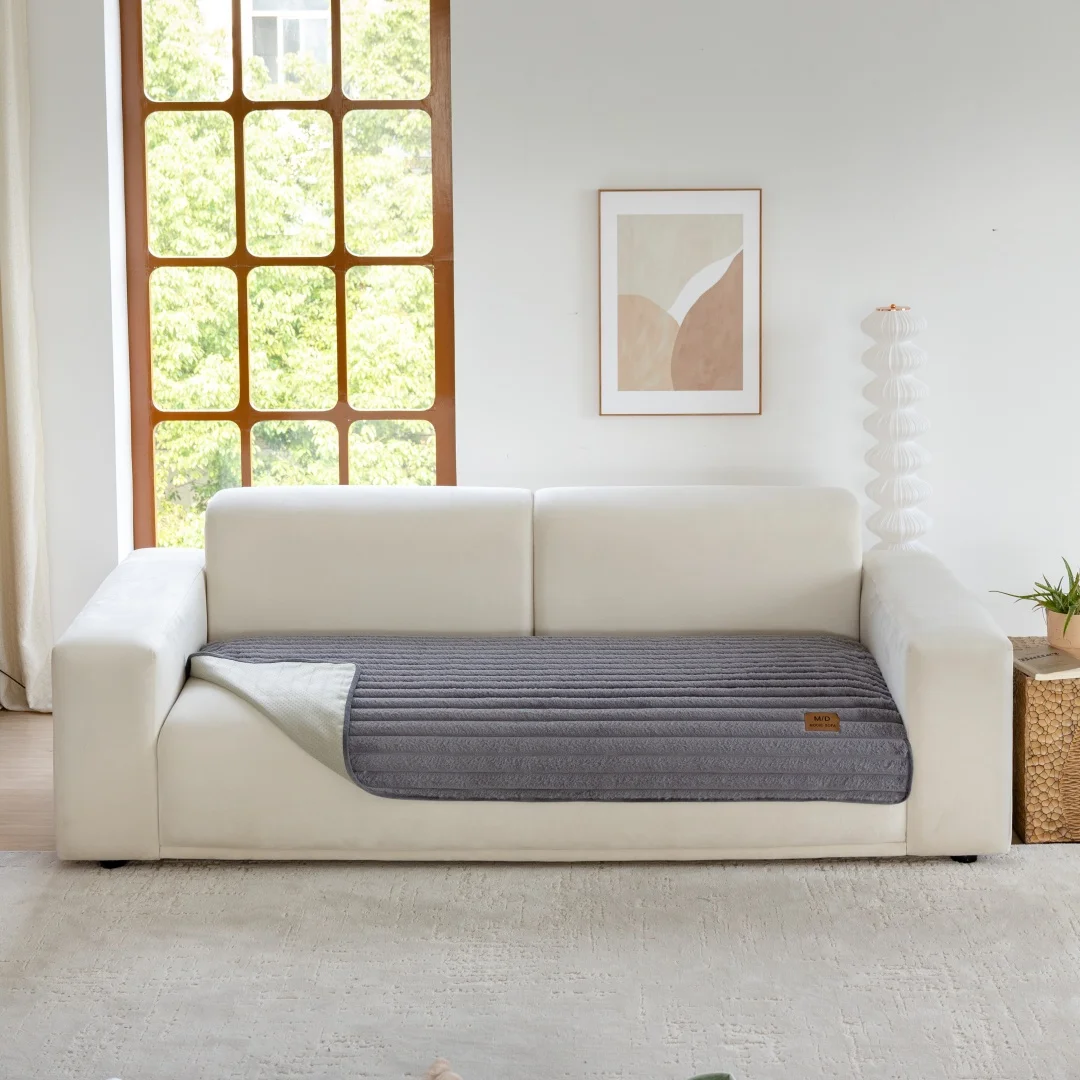 المشارب الجاكار فرو الأرنب الصناعي المضادة للانزلاق أفخم غطاء أريكة تقليد الفراء الأريكة غطاء الوسادة لغرفة المعيشة الغلاف الدافئ