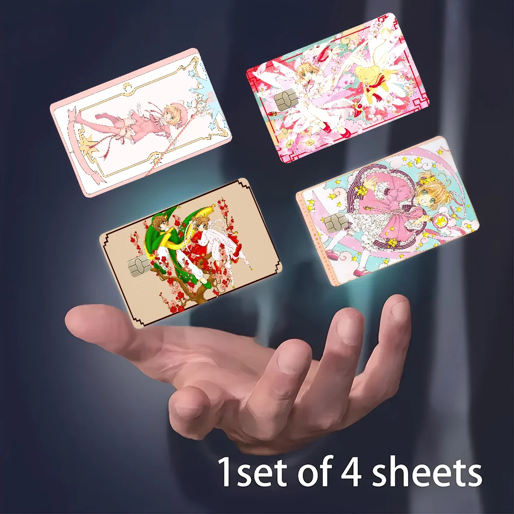 Card Captor SakuraVerschiedene Anime-Bank-Kreditkarten, Buspass-Aufkleber, coole Dekoration, wasserfeste Aufkleber, Sammlung, Spielzeug, Geschenke
