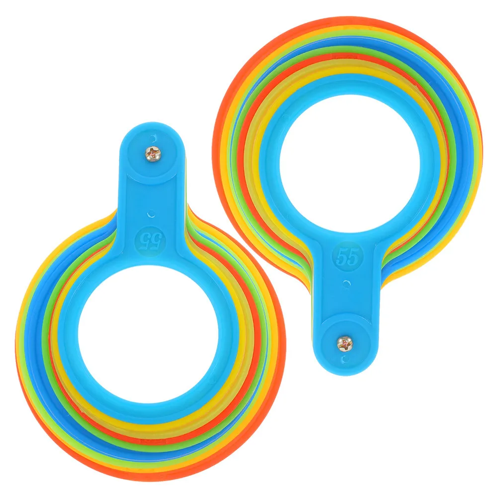 2Pcs Fruit Classification Tool Set Plastic Measuring Rings Vegetable Size Gauge for Accurate Grading Sorting Diameter Measuring
